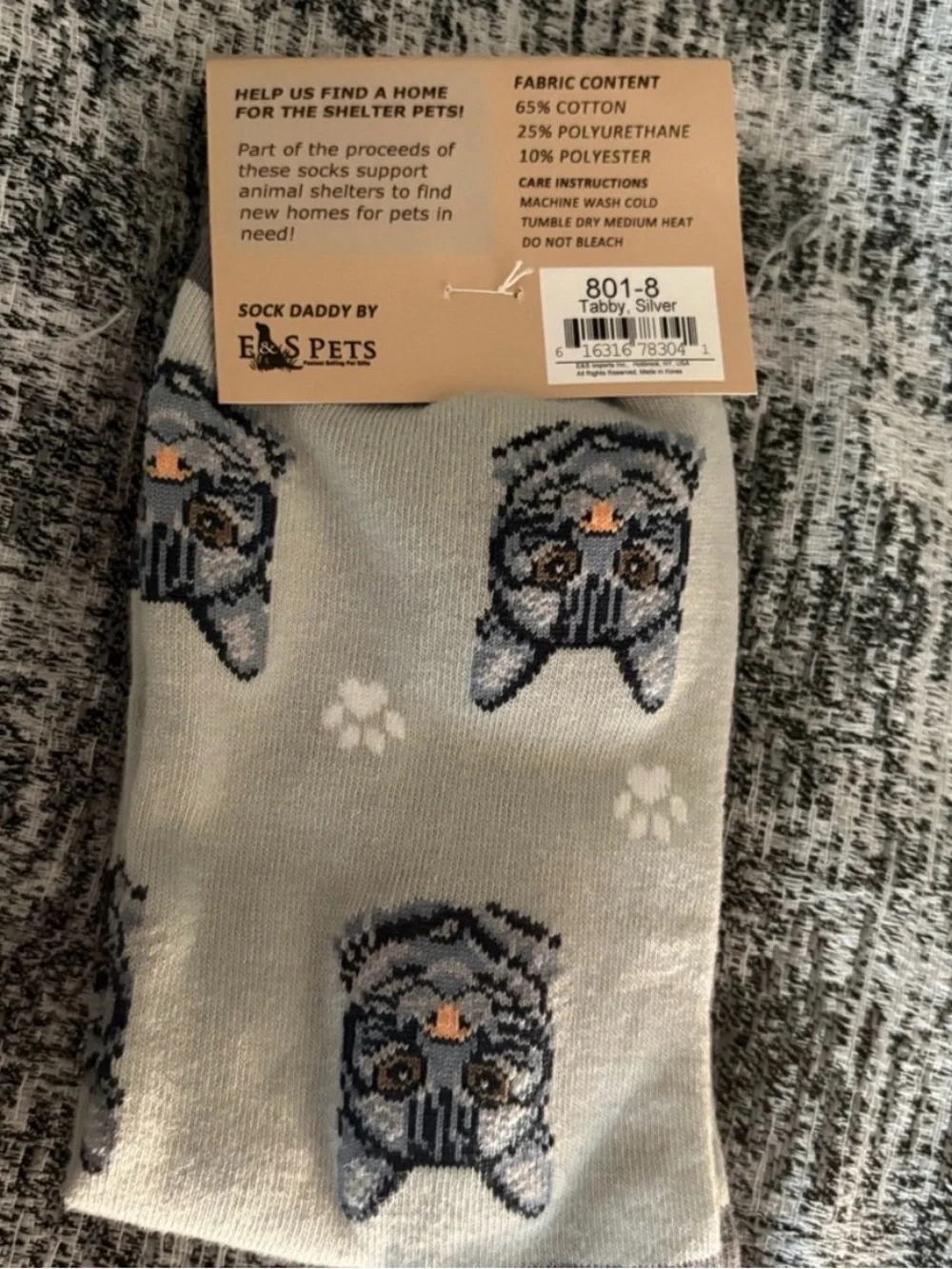 Sock Daddy Gray Cat Socks